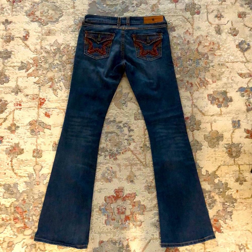 Rancho Estancia, never worn, great quality blue jeans with stitching and buttons